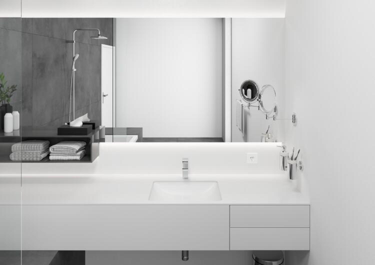 Смеситель Hansgrohe Vernis Shape 71561000 для раковины, хром, однорычажный, высота излива 9.5 см