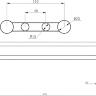 Полотенцедержатель Haiba HB8412 двойной, хром, подвесной, поворотный Полотенцедержатель Haiba HB8412 двойной, хром, подвесной, поворотный
