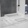 Акриловый поддон 120х100 BelBagno TRAY-BB-AH-120/100-15-W с сифоном