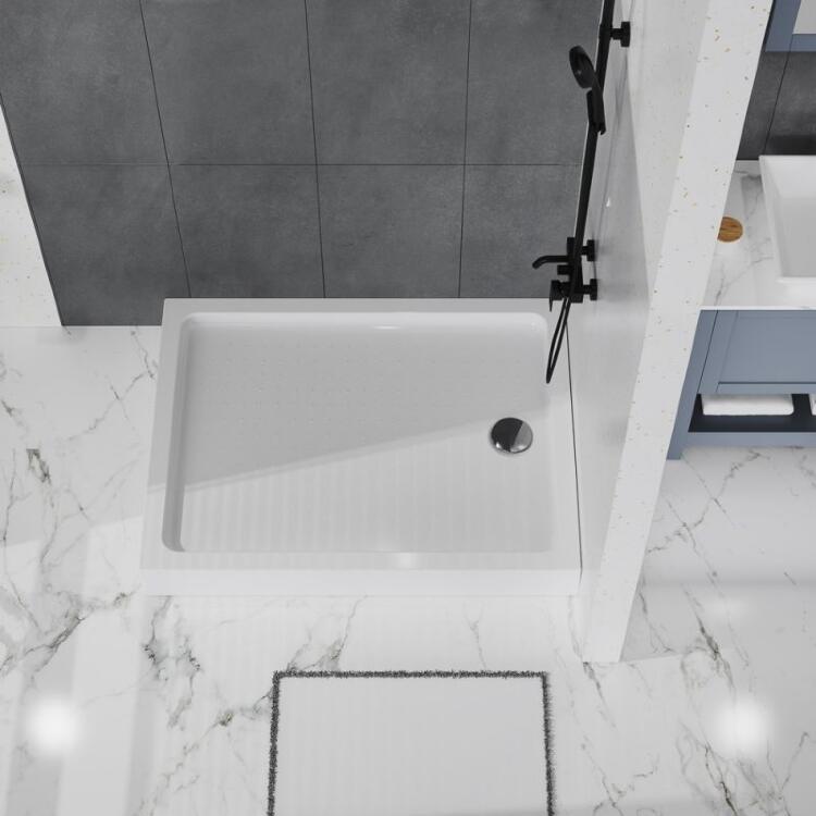 Акриловый поддон 120х100 BelBagno TRAY-BB-AH-120/100-15-W с сифоном