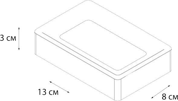 Мыльница Fixsen Dony FX-232-4 настольная, в современном стиле