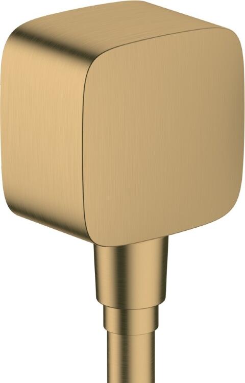 Шланговое подключение Hansgrohe FixFit 26457140 шлифованная бронза штанга 6.8 см, в современном стиле