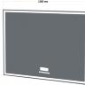 Зеркало BelBagno SPC-GRT-1000-800-LED-TCH-RAD Зеркало BelBagno SPC-GRT-1000-800-LED-TCH-RAD