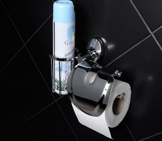 Держатель туалетной бумаги Fixsen Europa FX-21809+10 с держателем для освежителя, подвесной, хром