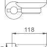 Мыльница Haiba HB8302 цвет сталь, подвесная Мыльница Haiba HB8302 цвет сталь, подвесная