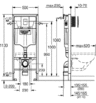 Инсталляция для унитаза подвесного стандартная, комплект GROHE Rapid SL 38772001