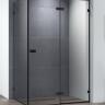 Душевой уголок Cezares BELLAGIO-AH-1-100/90-C-NERO, 100х90х197, профиль черный, прозрачное стекло