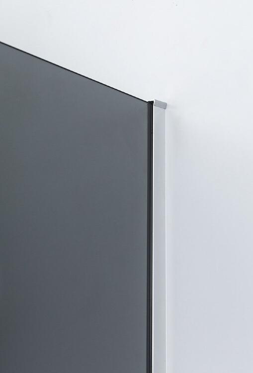 Душевой уголок Cezares Slider AH 2 80/90-100/110 Grigio Cr профиль хром, стекло серое, прямоугольный, двери распашные