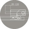 Душевой уголок Cezares Slider AH 2 80/90-100/110 Grigio Cr профиль хром, стекло серое, прямоугольный, двери распашные