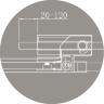 Дверь в проём Cezares SLIDER-B-1-90/100-C-NERO