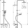 Душевая стойка Hansgrohe Vernis Blend 26276670 Showerpipe 200 1jet с термостатом, черный, штанга 117 см, шланг пластиковый 160 см Душевая стойка Hansgrohe Vernis Blend 26276670 Showerpipe 200 1jet с термостатом, черный, штанга 117 см, шланг пластиковый 160 см