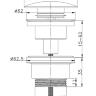 Донный клапан для раковины Haiba HB68-5 универсальный, глянцевое золото Донный клапан для раковины Haiba HB68-5 универсальный, глянцевое золото