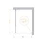 Душевая перегородка BelBagno KRAFT-L-1-70-C-Cr Душевая перегородка BelBagno KRAFT-L-1-70-C-Cr
