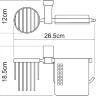 Держатель туалетной бумаги Wasserkraft Exter K-5259 с держателем освежителя воздуха, подвесной, бронза Держатель туалетной бумаги Wasserkraft Exter K-5259 с держателем освежителя воздуха, подвесной, бронза