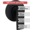 Смеситель для душа Hansgrohe Rebris E 72658670 С ВНУТРЕННЕЙ ЧАСТЬЮ, черный матовый, однорычажный Смеситель для душа Hansgrohe Rebris E 72658670 С ВНУТРЕННЕЙ ЧАСТЬЮ, черный матовый, однорычажный