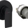 Смеситель для душа Hansgrohe Rebris E 72658670 С ВНУТРЕННЕЙ ЧАСТЬЮ, черный матовый, однорычажный Смеситель для душа Hansgrohe Rebris E 72658670 С ВНУТРЕННЕЙ ЧАСТЬЮ, черный матовый, однорычажный